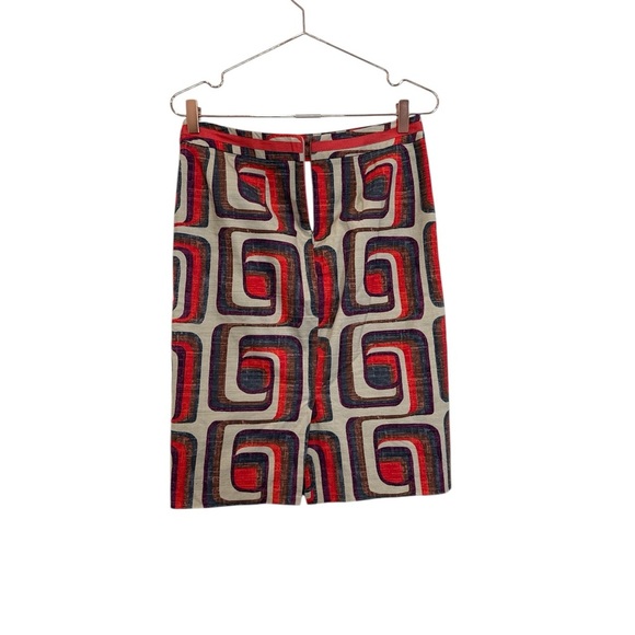 Boden pencil skirt, retro print, US size 6R - Picture 8 of 9